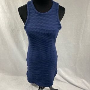 EleVen by Venus Williams Skater Rib Dress Tennis Racer Back Buttons On Side XS
